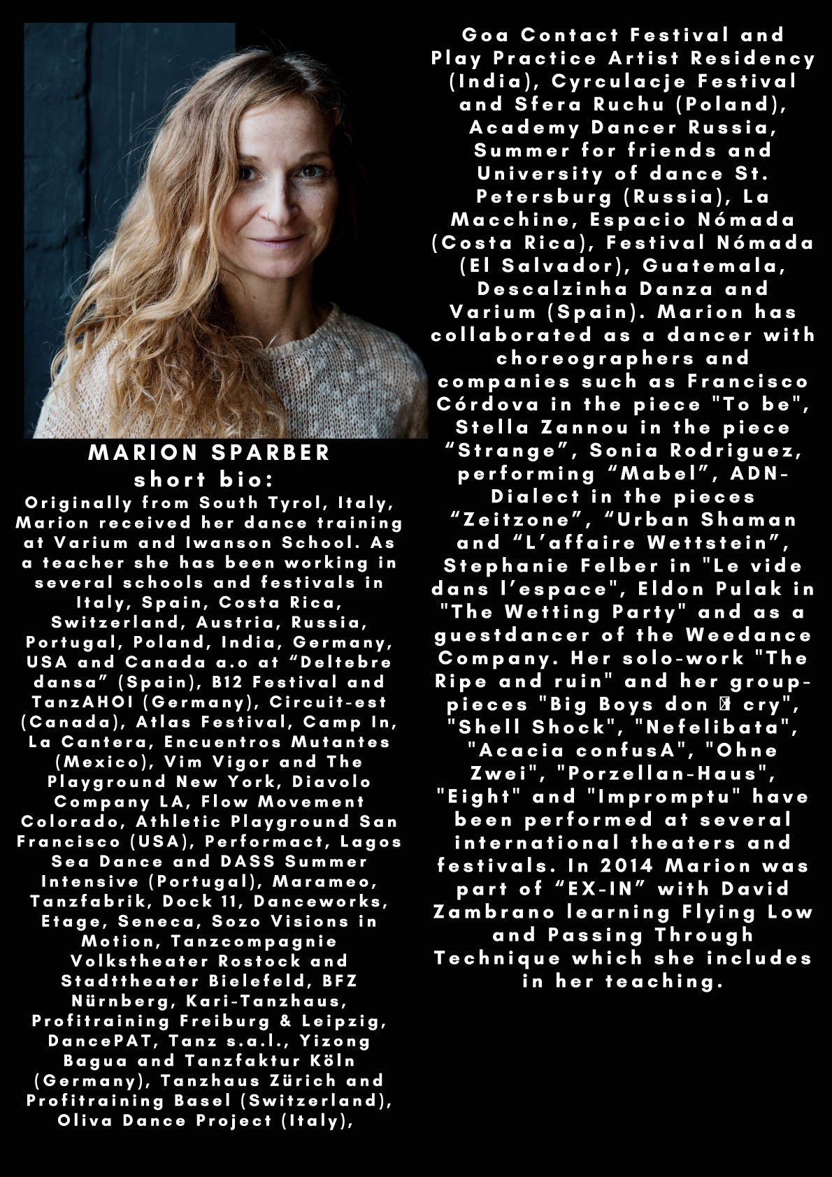 Marion Sparber Bio